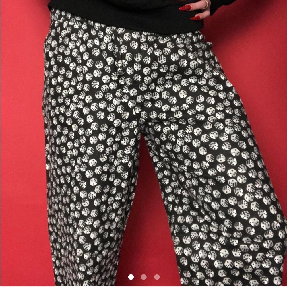 Black and white dice print pj the pants 🖤🤍​​​